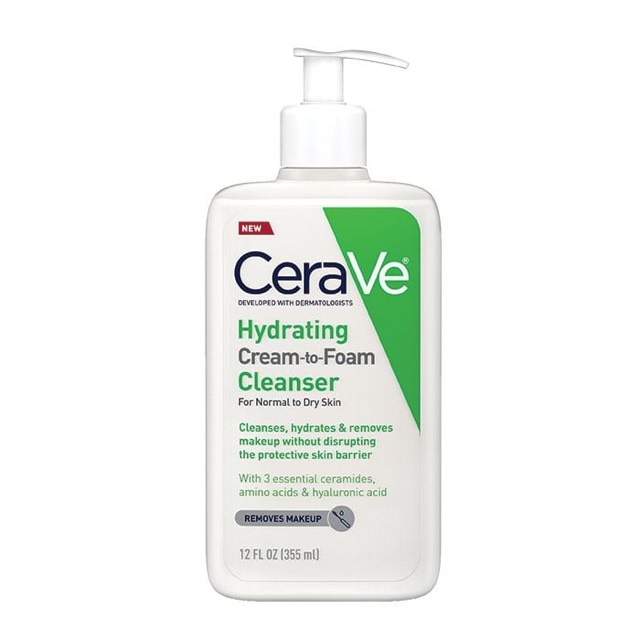 CeraVe Cream-to-Foam Cleanser, 19 oz